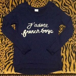 PAC SUN *J’adore French Boys* Sweater 👨🏻‍🎨